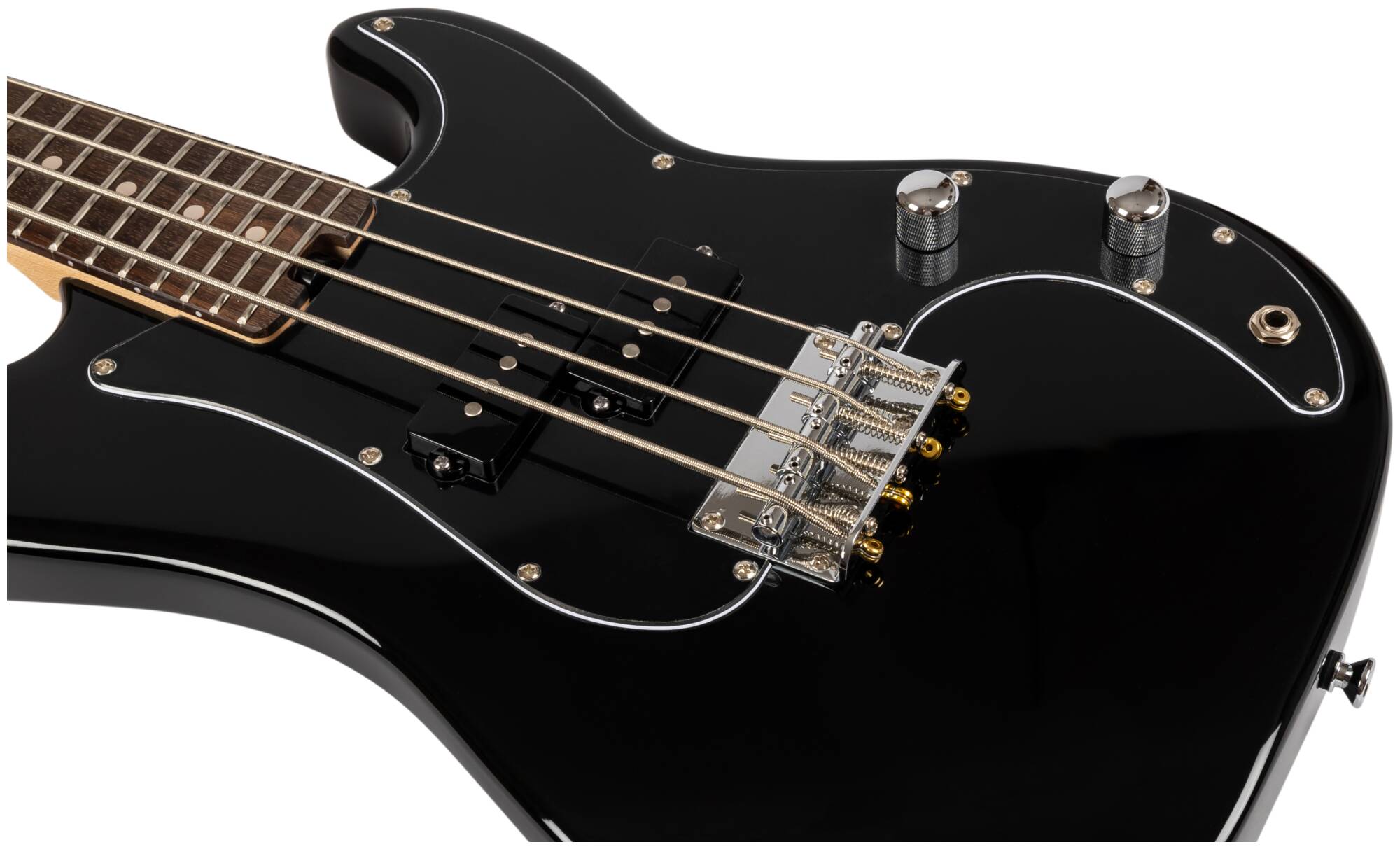 Бас-гитара Flight Mini Bass Lite BK — корпус и детали - фото 7