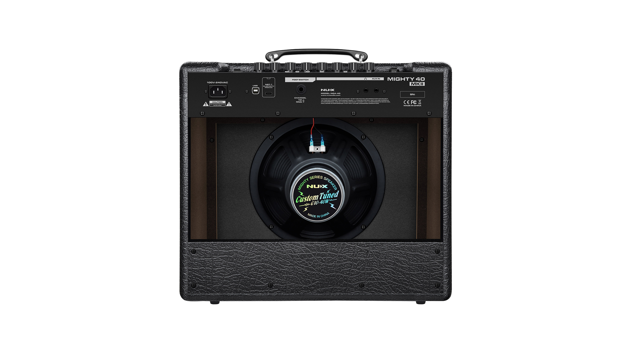 Гитарный комбоусилитель Nux Mighty-40-MKII — панель управления | Гитарный комбоусилитель Nux Mighty-40-MKII — разъёмы | Гитарный комбоусилитель Nux Mighty-40-MKII — детальный вид | Гитарный комбоусилитель Nux Mighty-40-MKII — детальный вид | Гитарный комбоусилитель Nux Mighty-40-MKII — детальный вид | Гитарный комбоусилитель Nux Mighty-40-MKII — детальный вид - фото 1