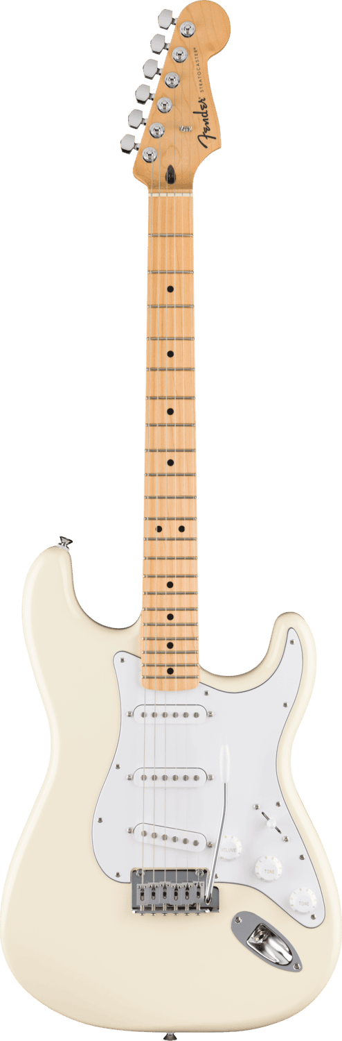 Электрогитара Fender Standard Stratocaster MN Olympic White — корпус и детали