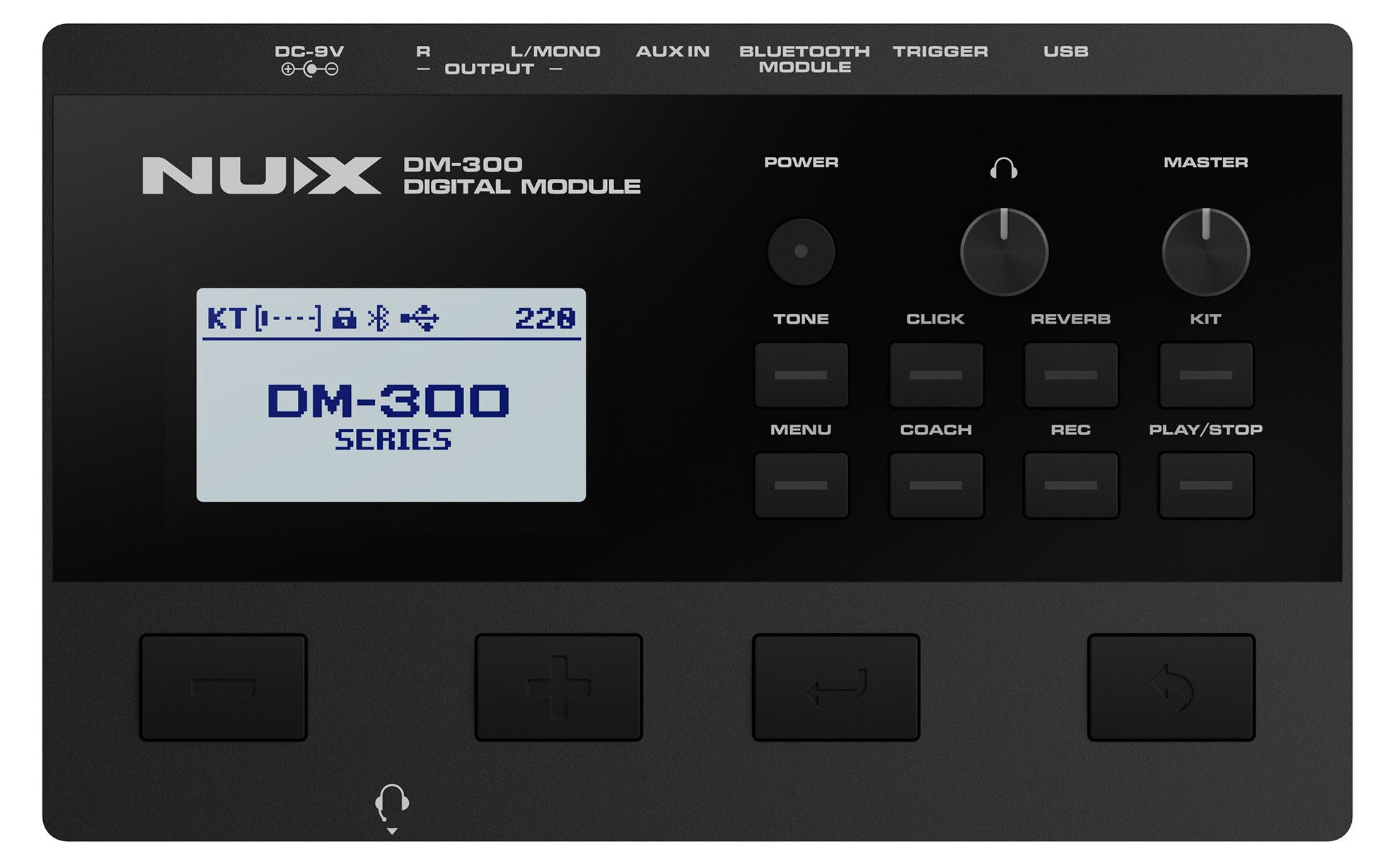 Электронные барабаны Nux DM-300 — модуль, сетчатые пэды 10″ и 8″, тарелки с глушением - фото 3
