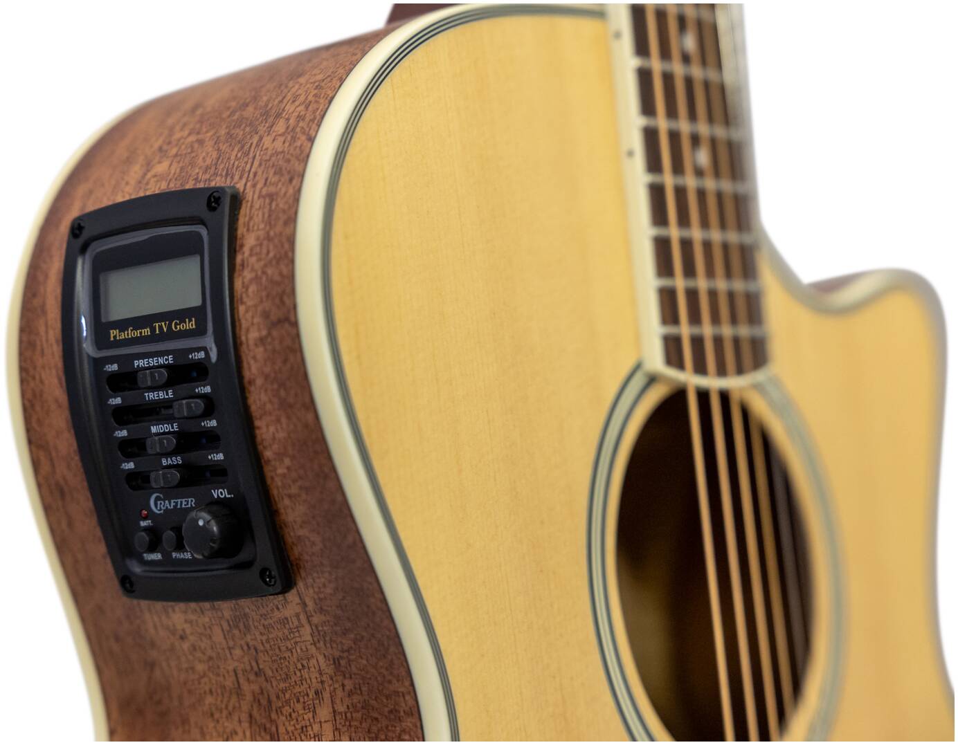 Электроакустическая гитара Crafter GAE-6 /NC — корпус и детали - фото 5