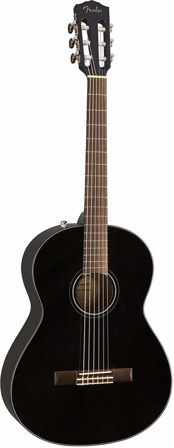 Классическая гитара Fender CN-60S Black — корпус и детали - фото 2