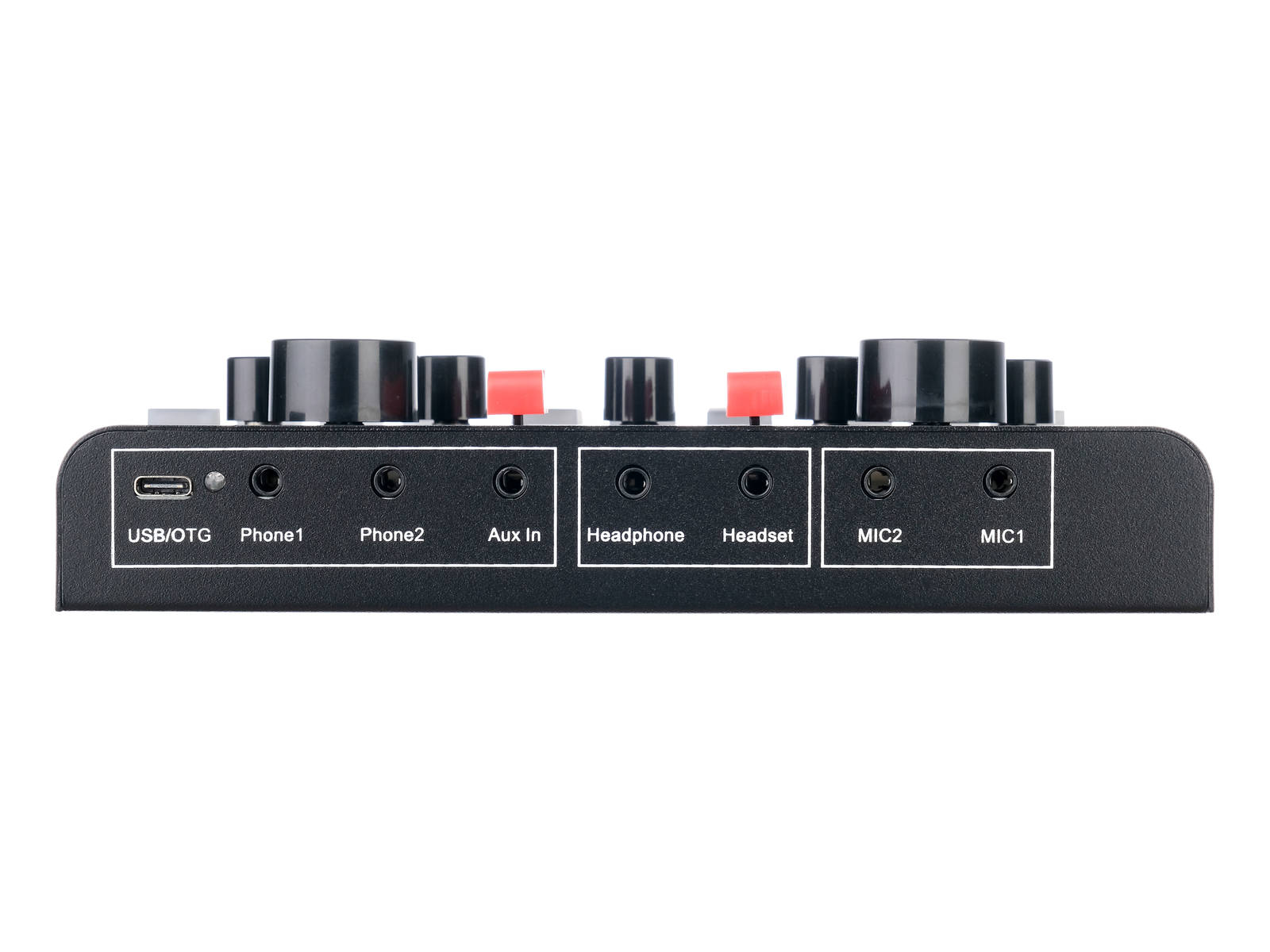 USB-аудиоинтерфейс Foix V9Xpro+BM800 — разъёмы и органы управления - фото 1