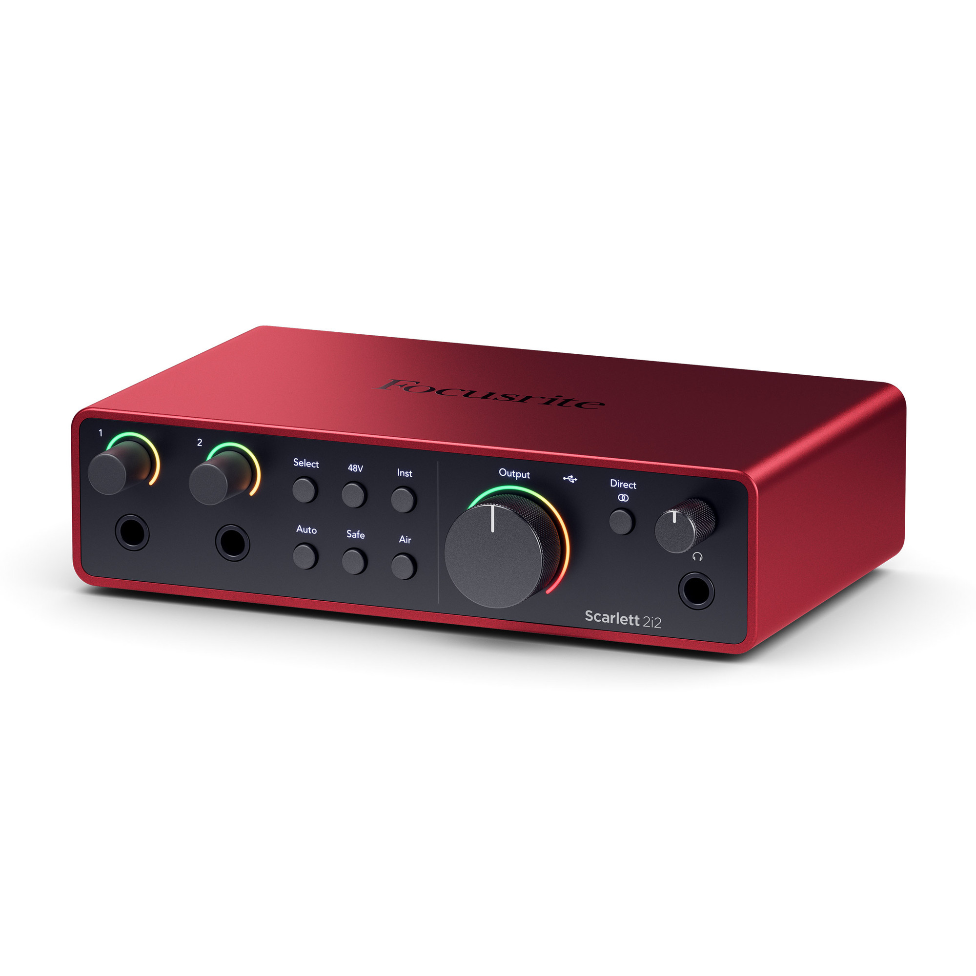 USB-аудиоинтерфейс Focusrite Scarlett 2i2 4th gen — разъёмы и органы управления - фото 3