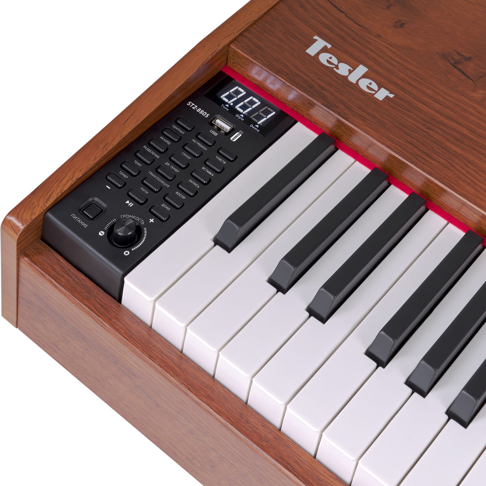 Цифровое пианино Tesler STZ-8805 Walnut Wood - фото 4