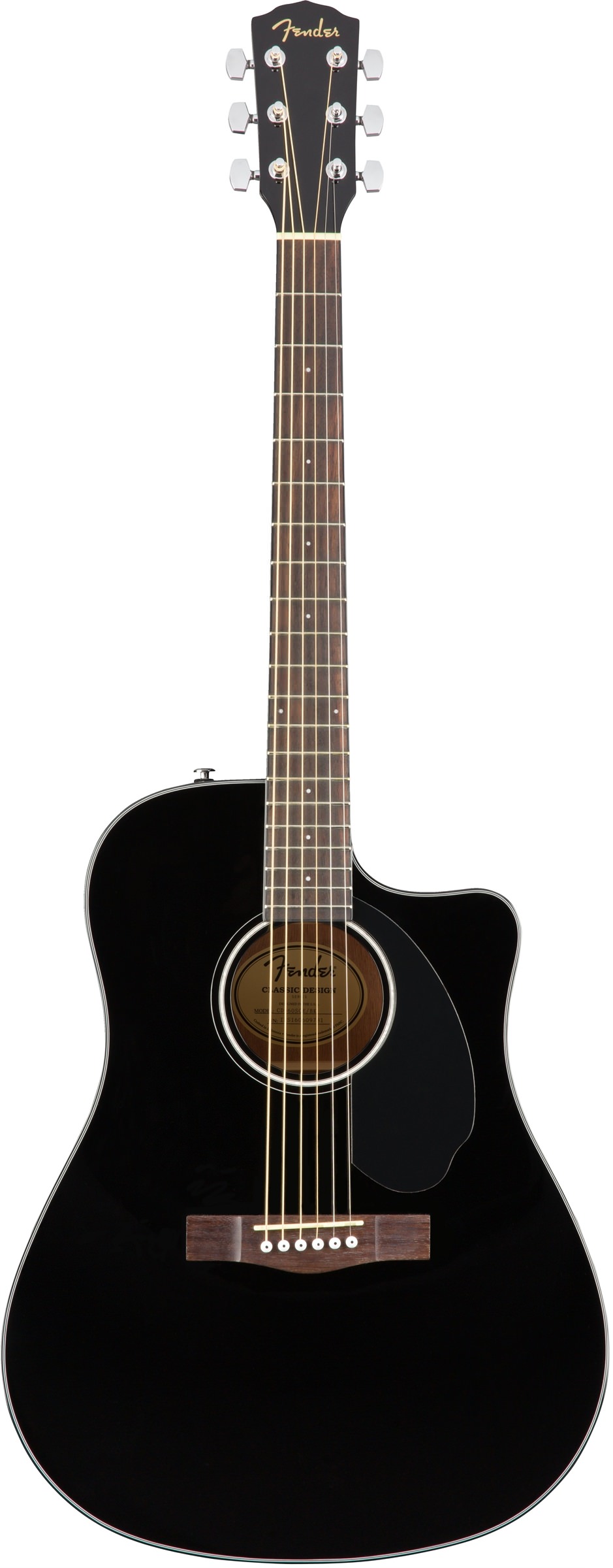 Электроакустическая гитара Fender CD-60SCE Black — корпус и детали