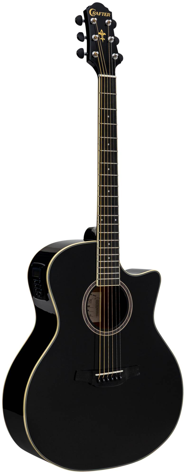 Электроакустическая гитара Crafter HG-250 CE/BK — корпус и детали - фото 4