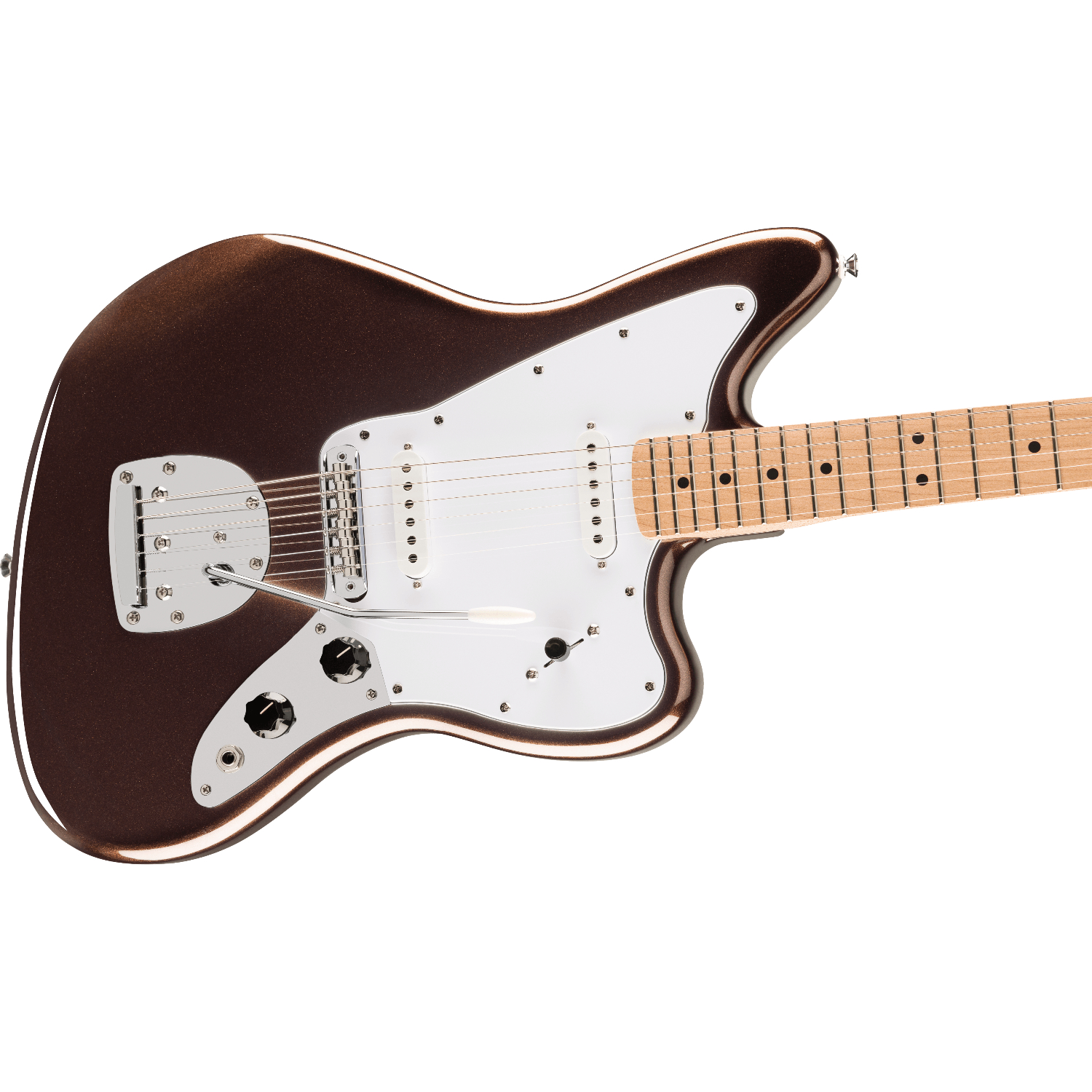 Электрогитара Squier Affinity Jaguar MN Mystic Metallic Brown — корпус и детали - фото 2