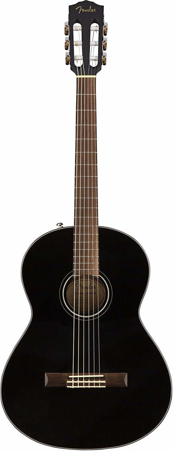 Классическая гитара Fender CN-60S Black — корпус и детали