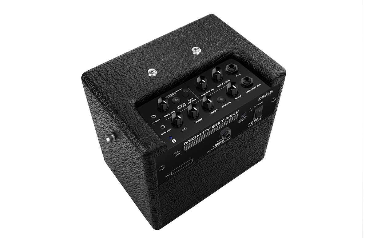 Гитарный комбоусилитель Nux Mighty-8BT-MKII — панель управления | Гитарный комбоусилитель Nux Mighty-8BT-MKII — разъёмы | Гитарный комбоусилитель Nux Mighty-8BT-MKII — детальный вид | Гитарный комбоусилитель Nux Mighty-8BT-MKII — детальный вид | Гитарный комбоусилитель Nux Mighty-8BT-MKII — детальный вид | Гитарный комбоусилитель Nux Mighty-8BT-MKII — детальный вид - фото 3