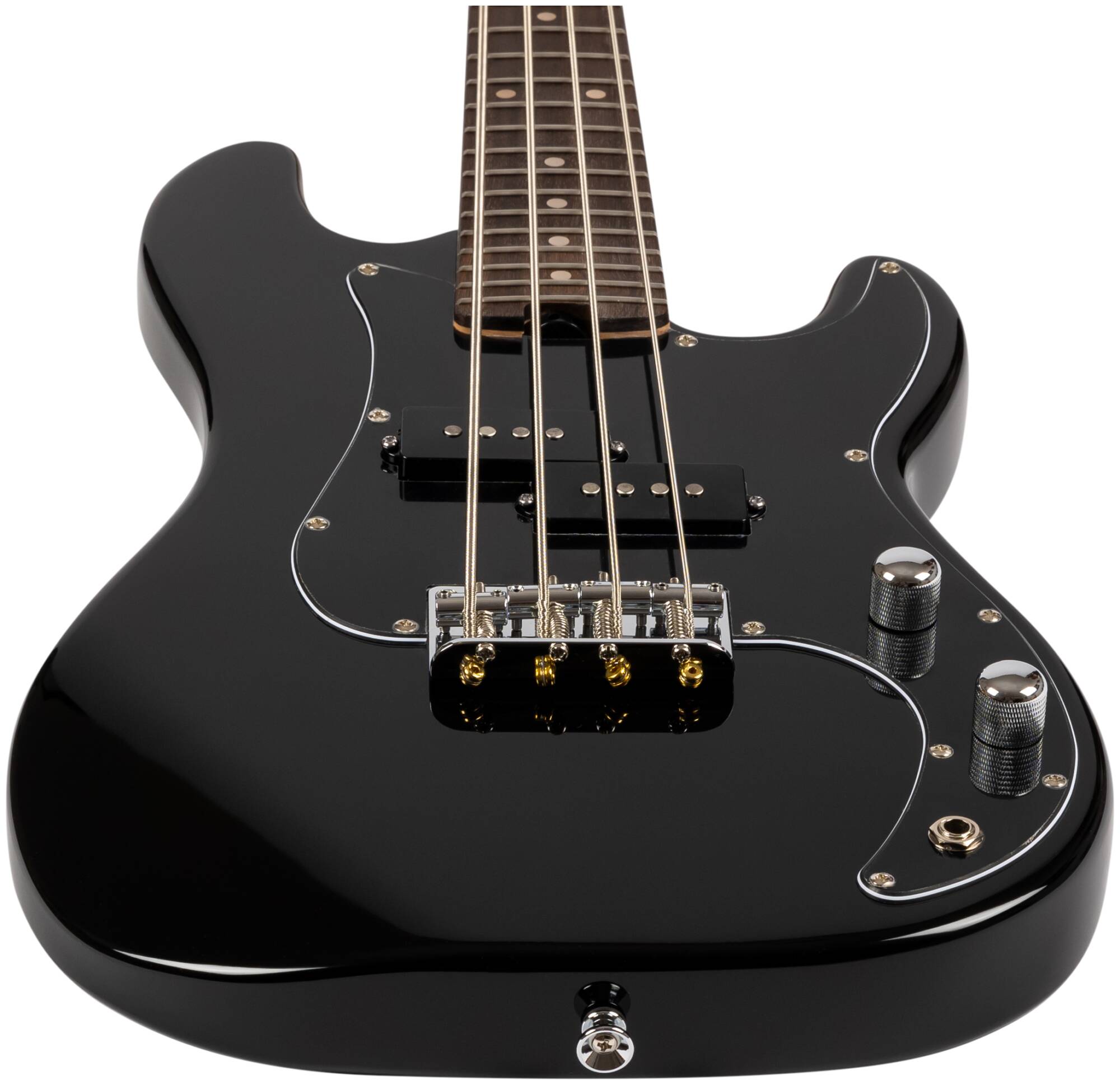 Бас-гитара Flight Mini Bass Lite BK — корпус и детали - фото 3