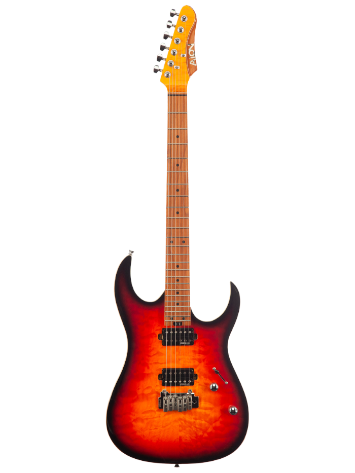 Электрогитара Aion H-30 dark brown burst — общий вид