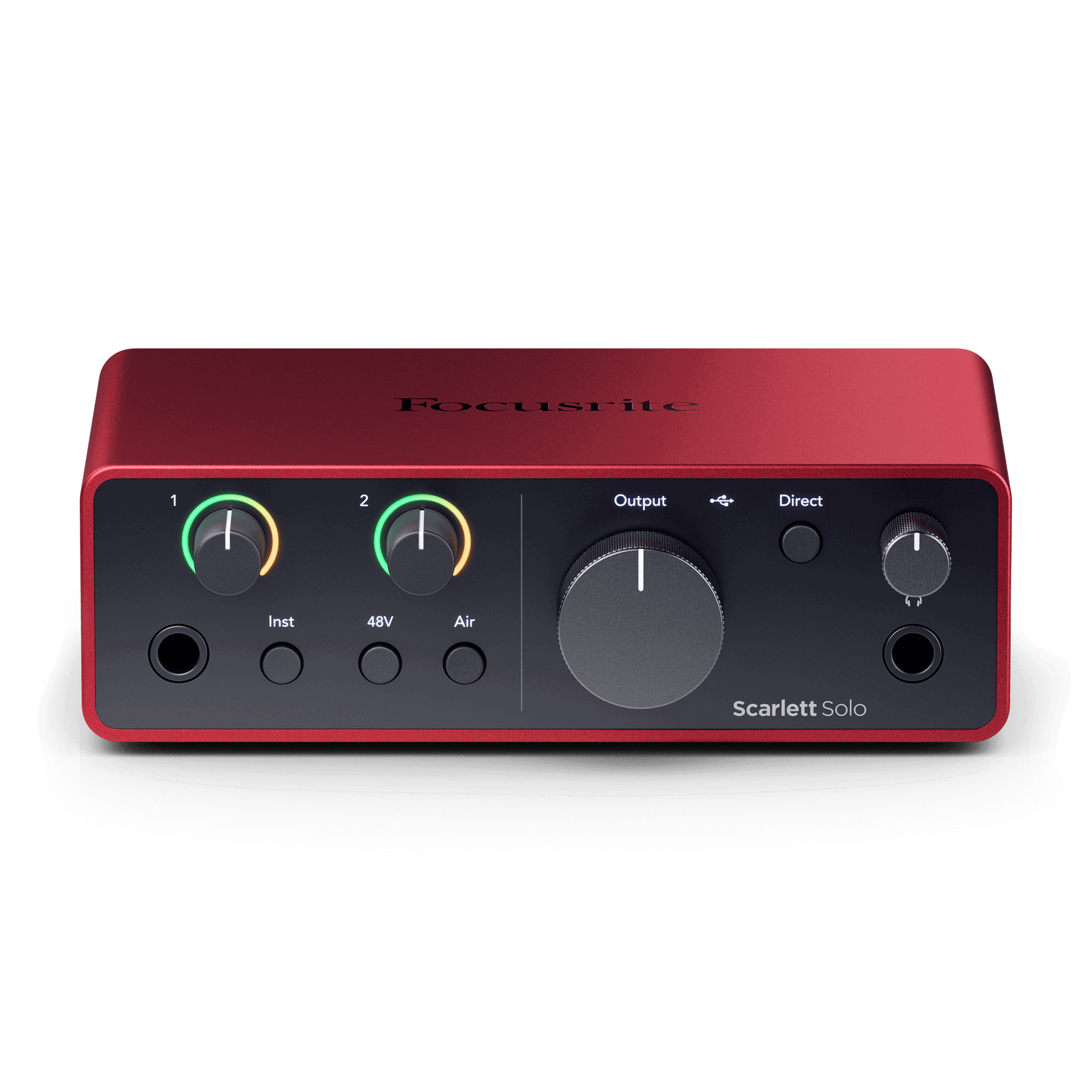 USB-аудиоинтерфейс Focusrite Scarlett Solo 4th gen — разъёмы и органы управления - фото 4