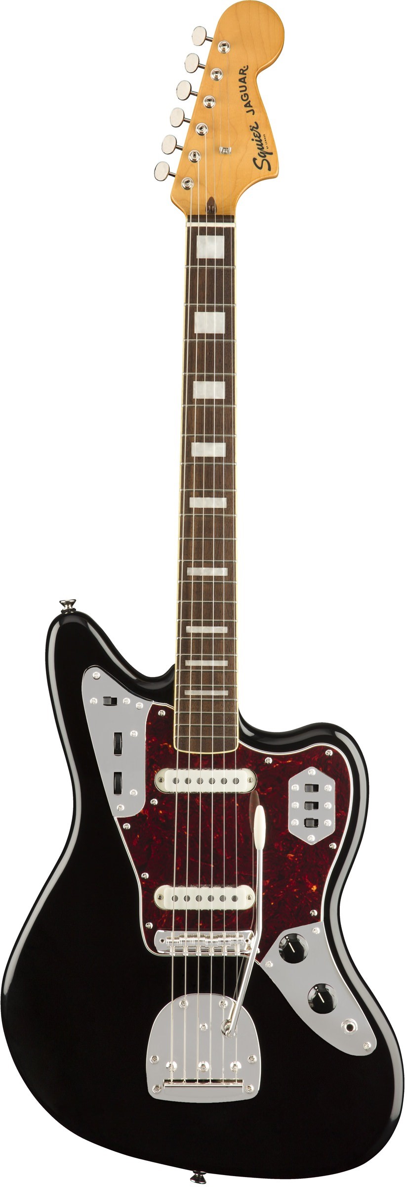 Электрогитара Squier Classic Vibe '70s Jaguar LRL Black — корпус и детали