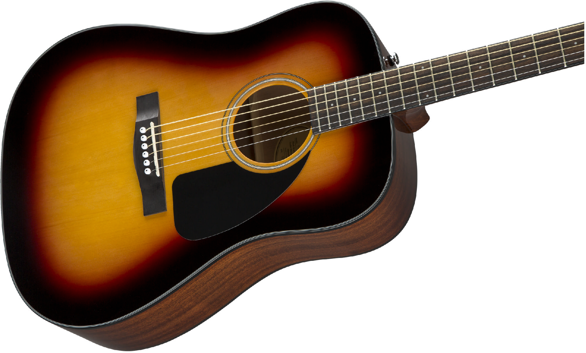 Акустическая гитара Fender CD-60 Sunburst — корпус и детали - фото 3