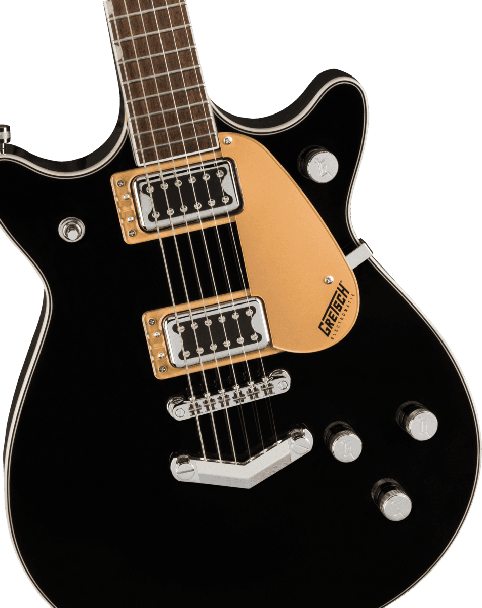 Электрогитара Gretsch G5222 Electromatic Double Jet BT Black — корпус и детали - фото 1