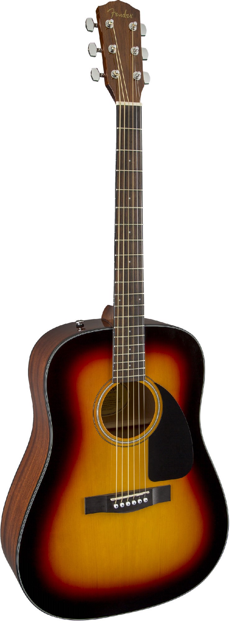 Акустическая гитара Fender CD-60 Sunburst — корпус и детали - фото 1