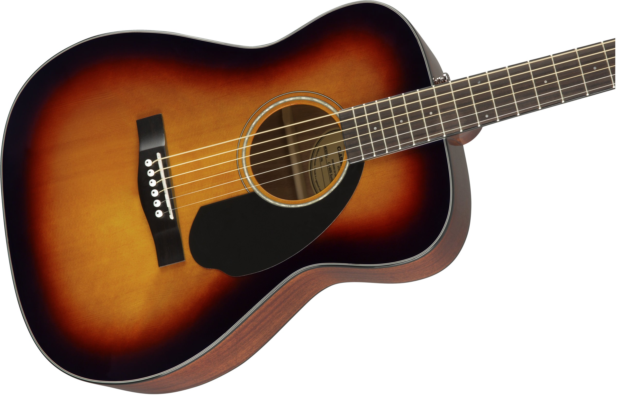 Акустическая гитара Fender CC-60S Sunburst — корпус и детали - фото 2