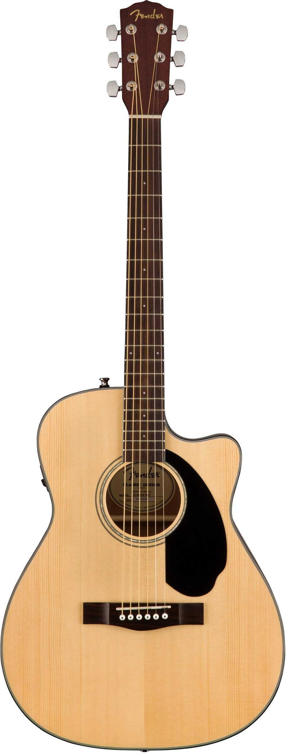 Электроакустическая гитара Fender CC-60SCE Natural — корпус и детали