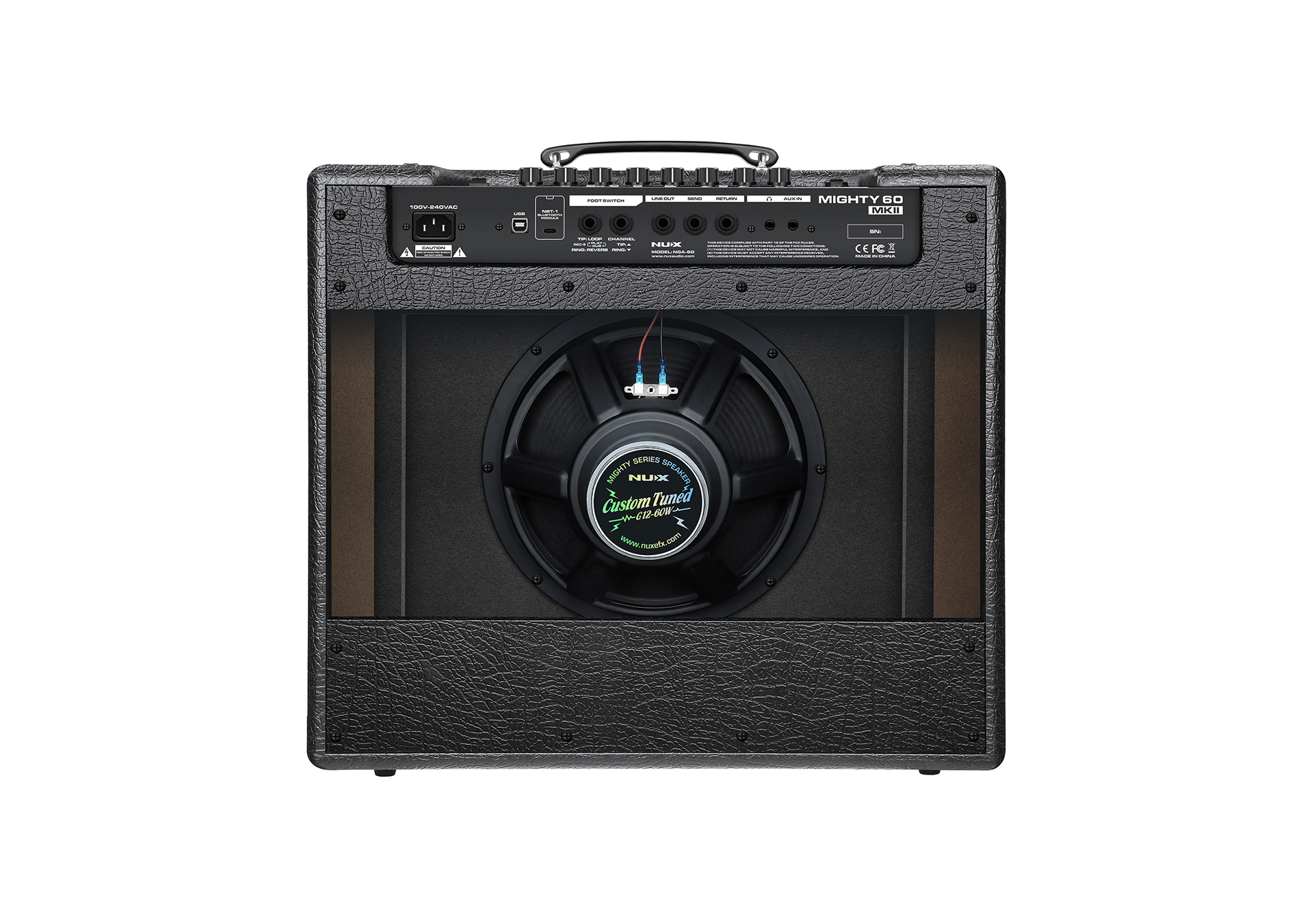 Гитарный комбоусилитель Nux Mighty-60-MKII — панель управления | Гитарный комбоусилитель Nux Mighty-60-MKII — разъёмы | Гитарный комбоусилитель Nux Mighty-60-MKII — детальный вид | Гитарный комбоусилитель Nux Mighty-60-MKII — детальный вид | Гитарный комбоусилитель Nux Mighty-60-MKII — детальный вид | Гитарный комбоусилитель Nux Mighty-60-MKII — детальный вид - фото 1