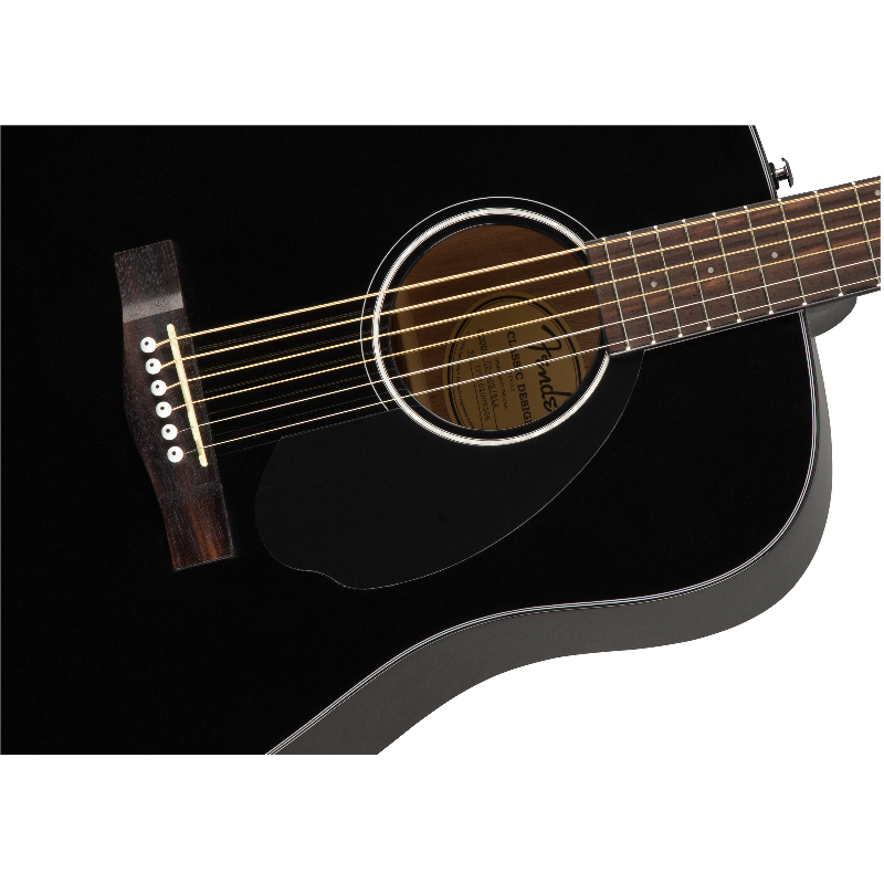 Акустическая гитара Fender CD-60S Black — корпус и детали - фото 4