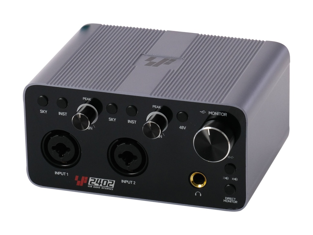 USB-аудиоинтерфейс Simple Fly SF2402 — разъёмы и органы управления