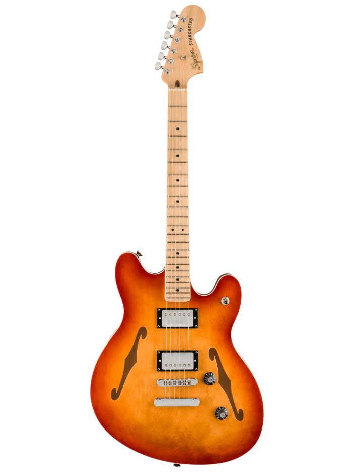 Электрогитара Squier Affinity Starcaster DLX MN Sienna Sunburst — общий вид
