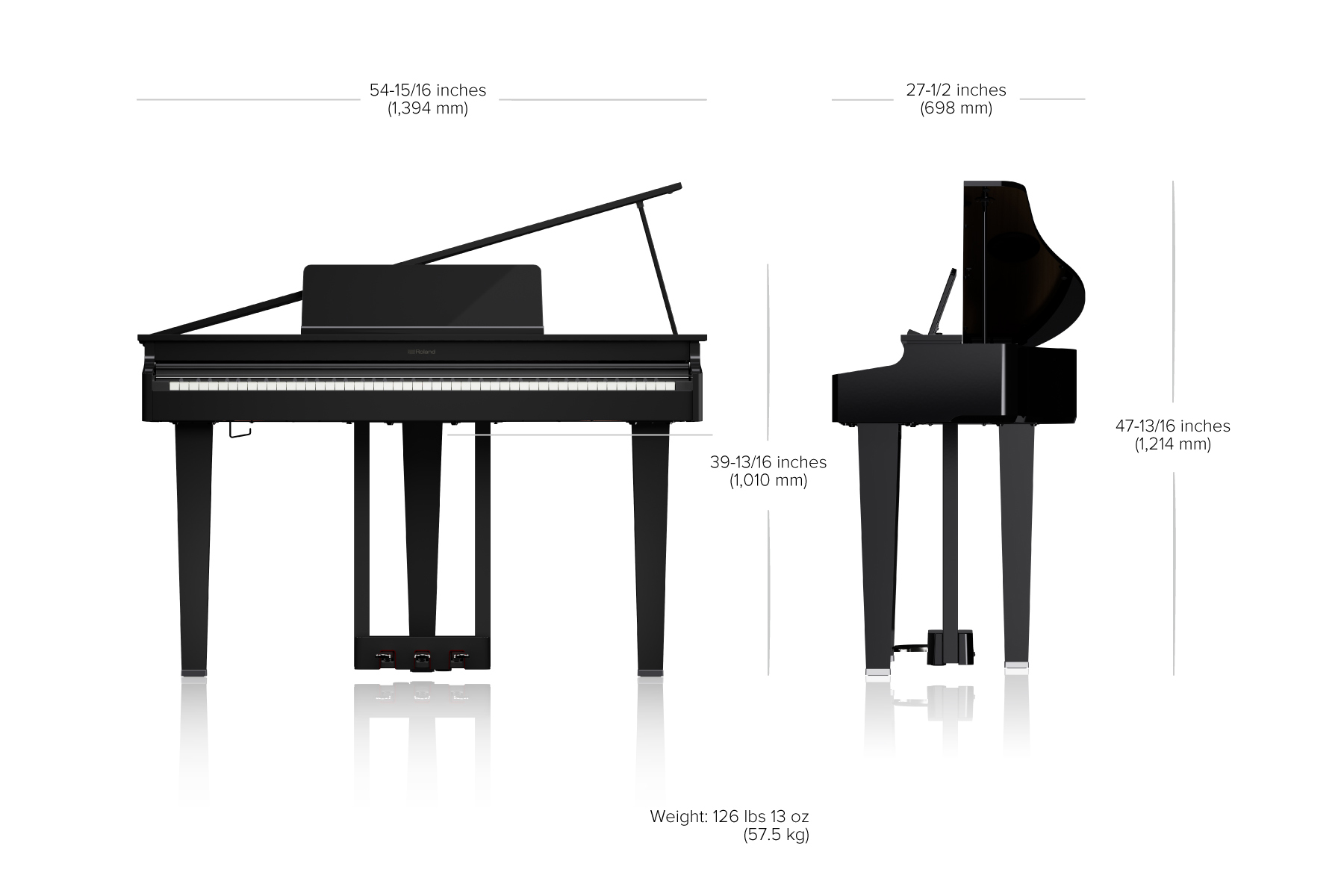 Цифровой рояль Roland GP 3 PE - фото 3