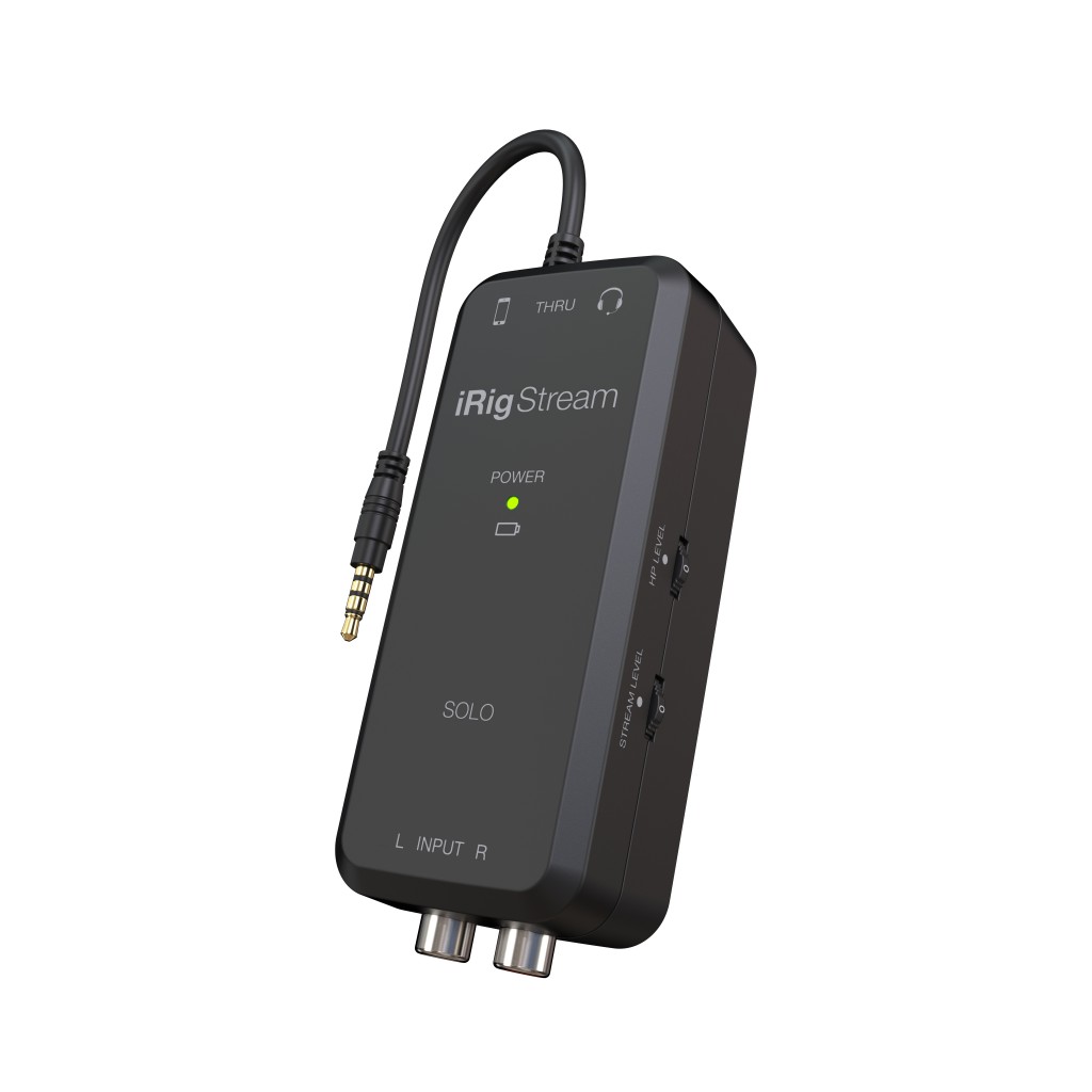 Портативный аудиоинтерфейс IK Multimedia iRig Stream Solo — разъёмы и органы управления - фото 5