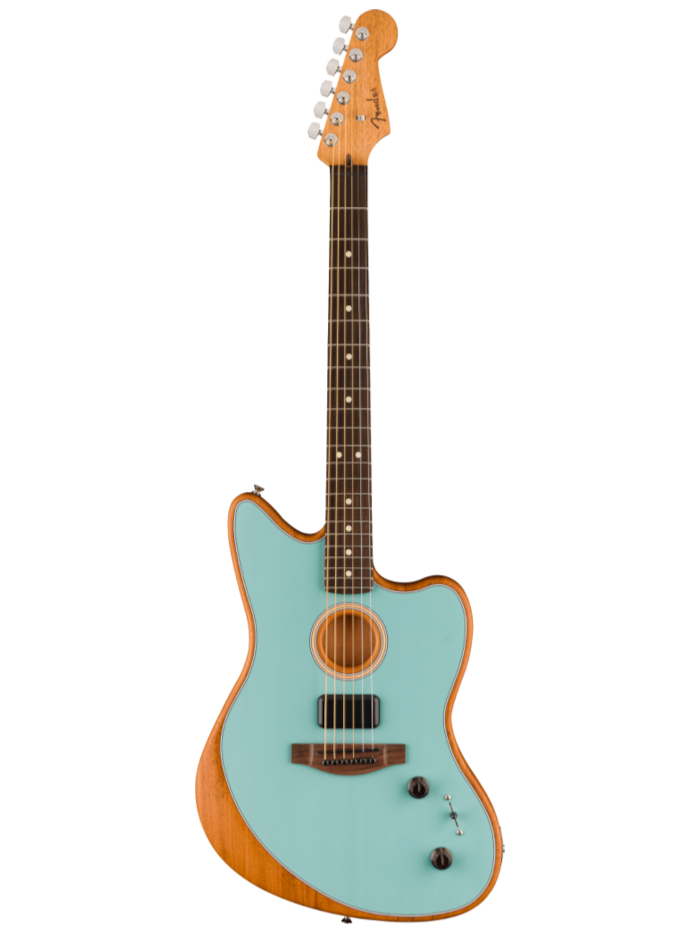 Электроакустическая гитара Fender Acoustasonic Player Jazzmaster RW Ice Blue — общий вид