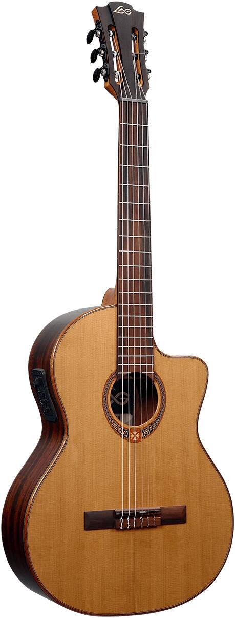 Классическая гитара Lag GLA OC-118 CE — корпус и детали