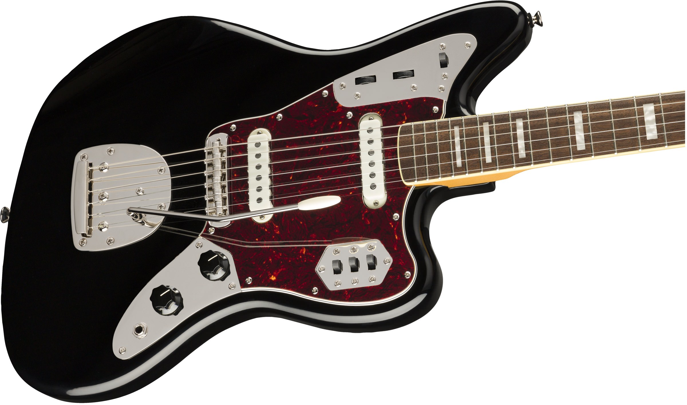Электрогитара Squier Classic Vibe '70s Jaguar LRL Black — корпус и детали - фото 3