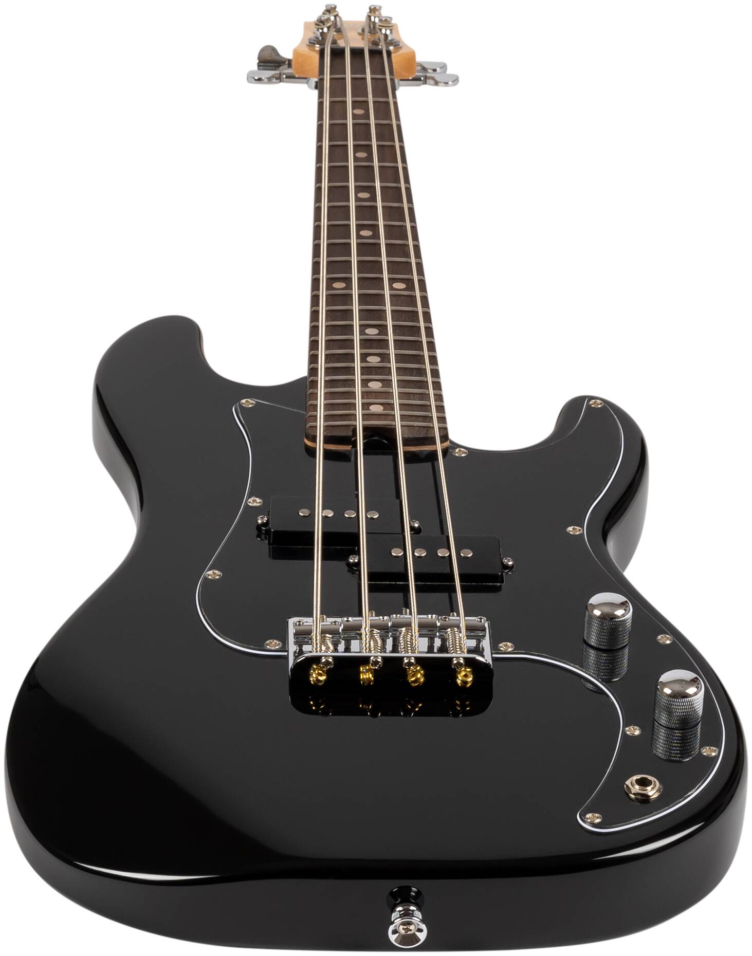 Бас-гитара Flight Mini Bass Lite BK — корпус и детали - фото 5