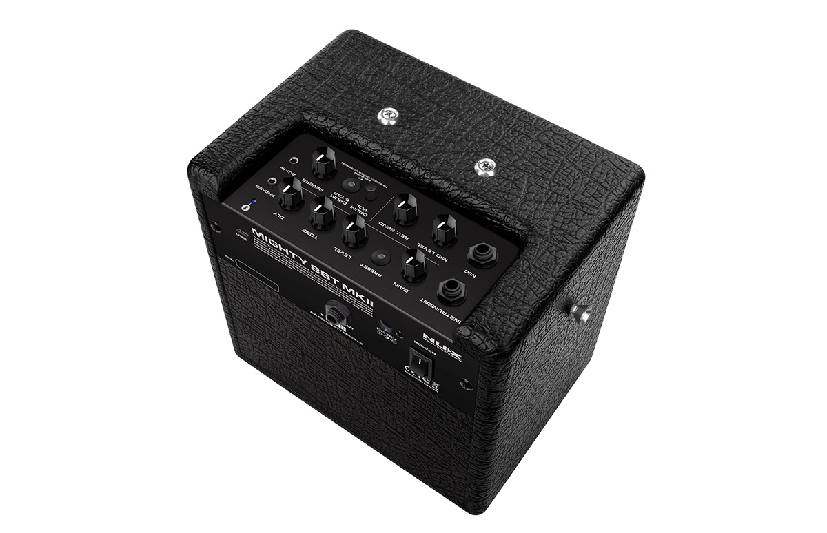 Гитарный комбоусилитель Nux Mighty-8BT-MKII — панель управления | Гитарный комбоусилитель Nux Mighty-8BT-MKII — разъёмы | Гитарный комбоусилитель Nux Mighty-8BT-MKII — детальный вид | Гитарный комбоусилитель Nux Mighty-8BT-MKII — детальный вид | Гитарный комбоусилитель Nux Mighty-8BT-MKII — детальный вид | Гитарный комбоусилитель Nux Mighty-8BT-MKII — детальный вид - фото 4