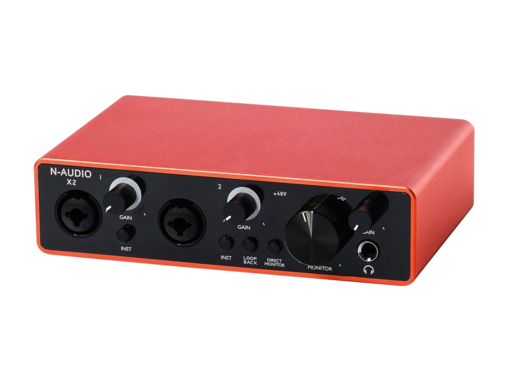 USB-аудиоинтерфейс N-Audio X2 N Audio — разъёмы и органы управления