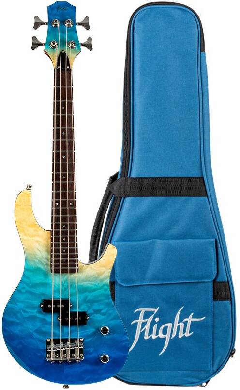 Бас-гитара Flight Mini Bass TBL — корпус и детали