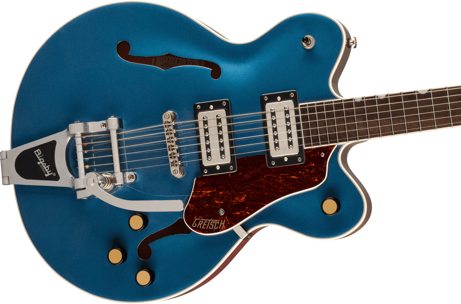 Полуакустическая гитара Gretsch G2622T Streamliner Dark Denim — корпус и детали - фото 2