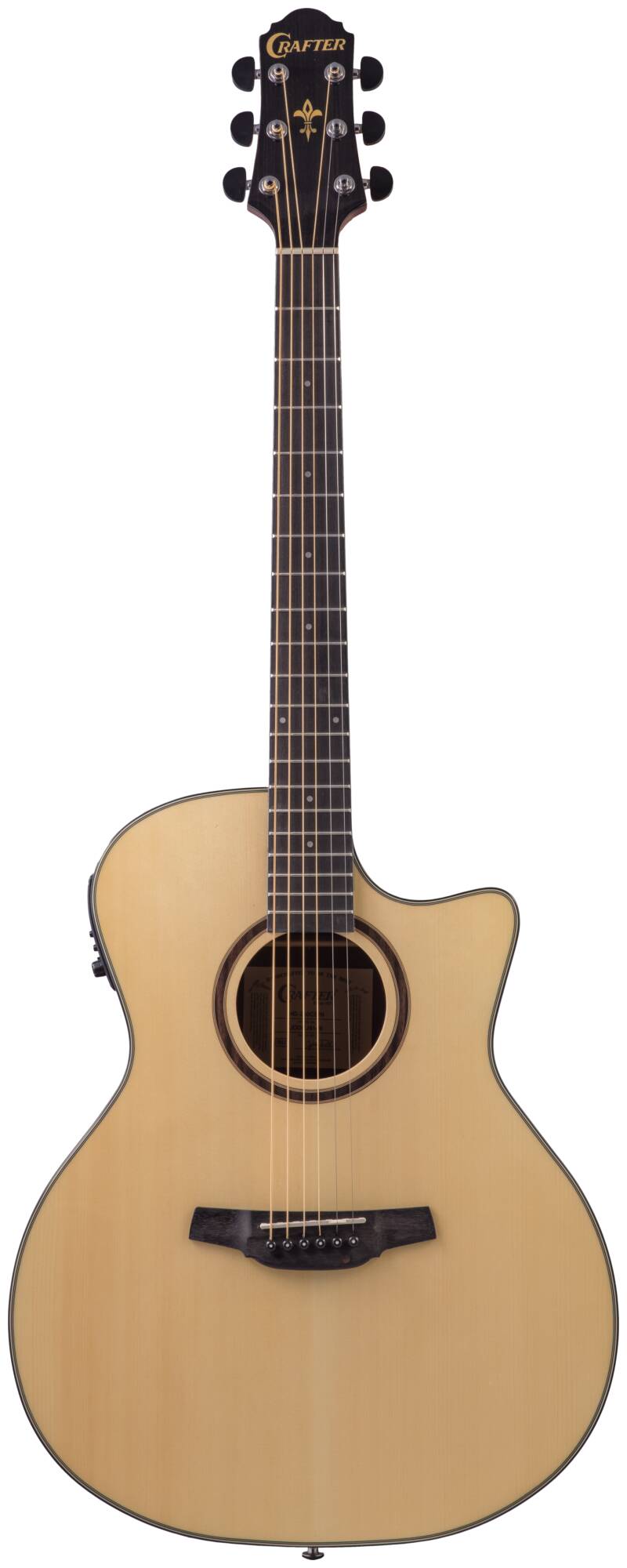 Электроакустическая гитара Crafter HG-250 CE/N — корпус и детали