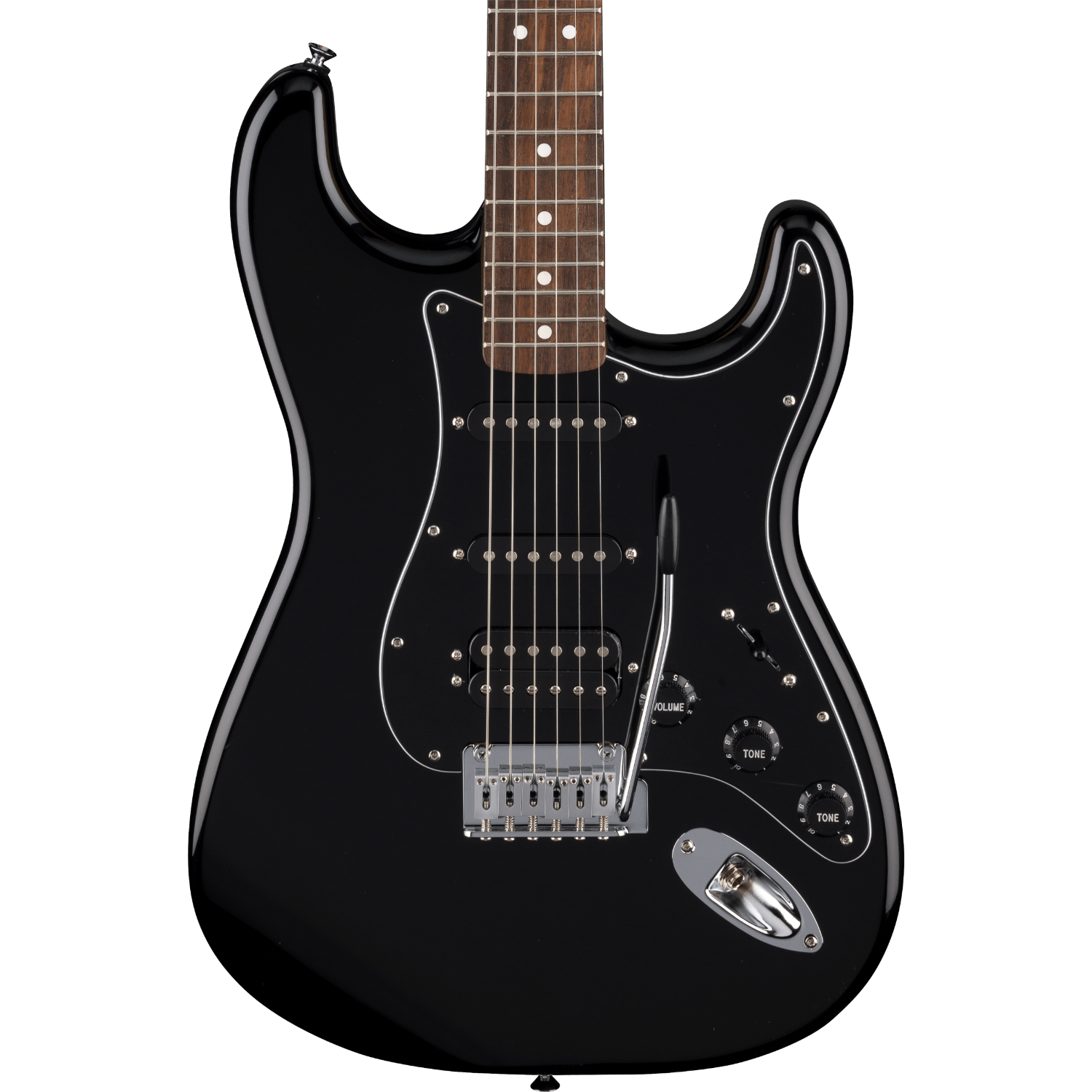 Электрогитара Fender Standard Stratocaster HSS LRL Black — корпус и детали - фото 2