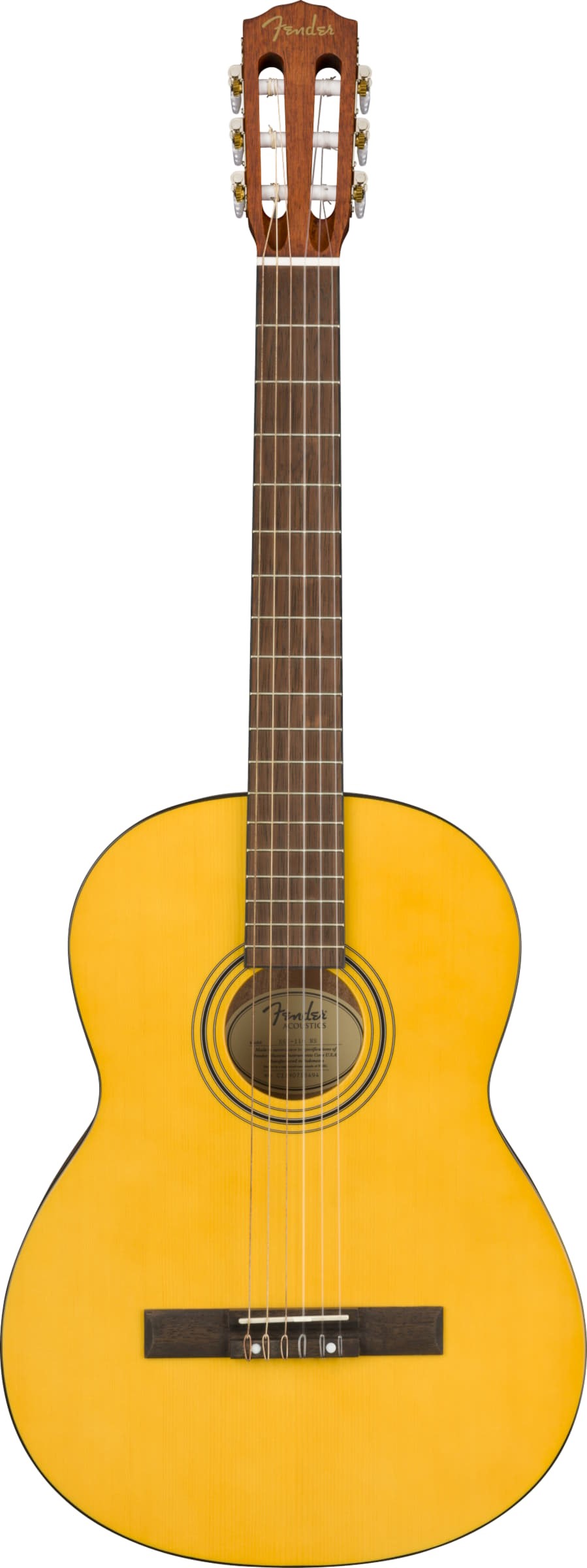 Классическая гитара Fender CN-30 Natural — корпус и детали