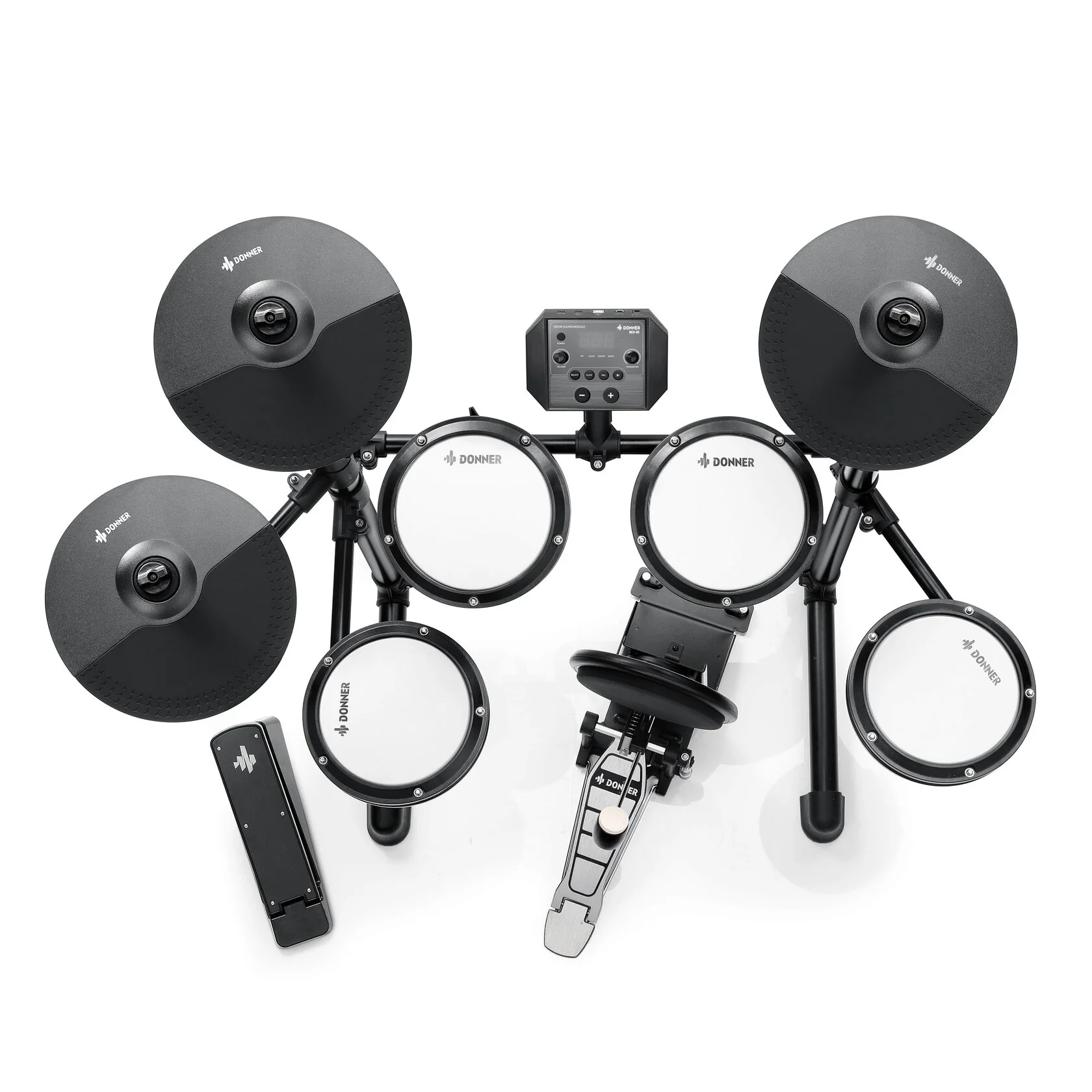 Электронные барабаны Donner DED-80P 5 Drums 3 Cymbals - фото 1