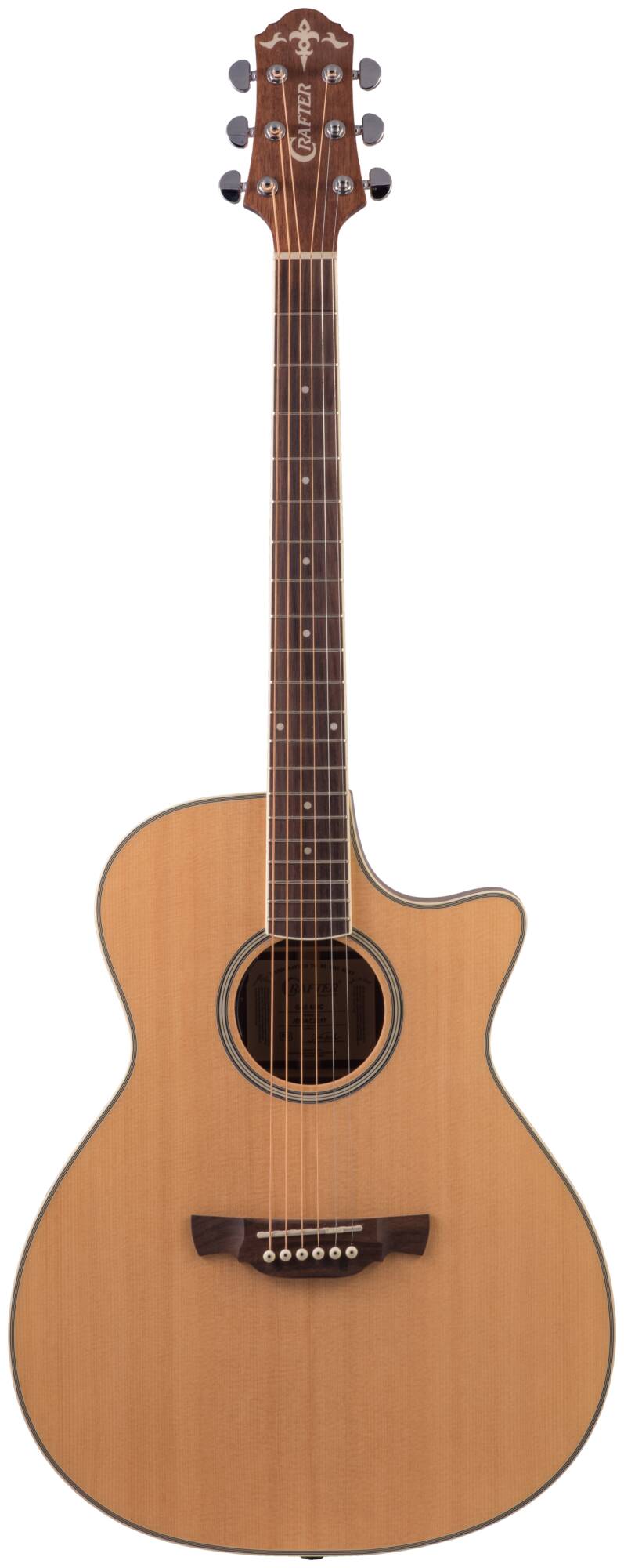 Электроакустическая гитара Crafter GAE-6 /NC — корпус и детали