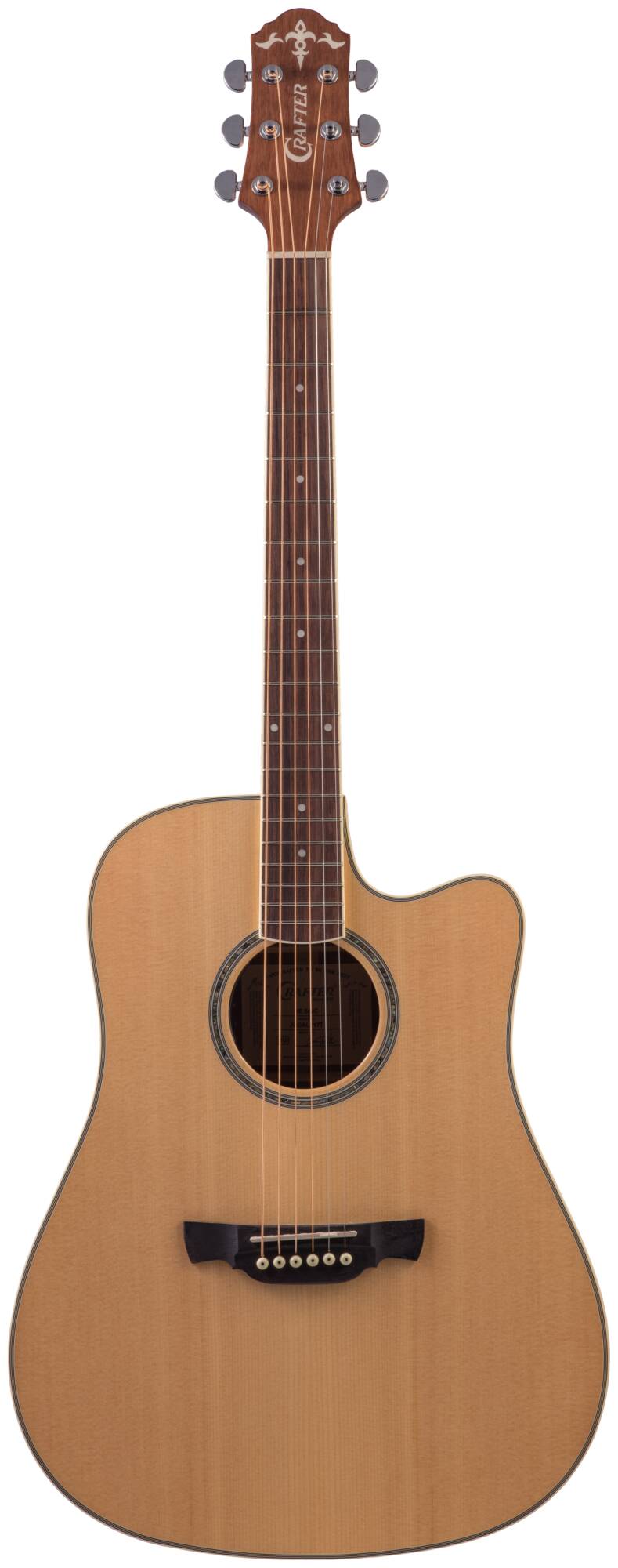 Электроакустическая гитара Crafter DE-8 /NC — корпус и детали