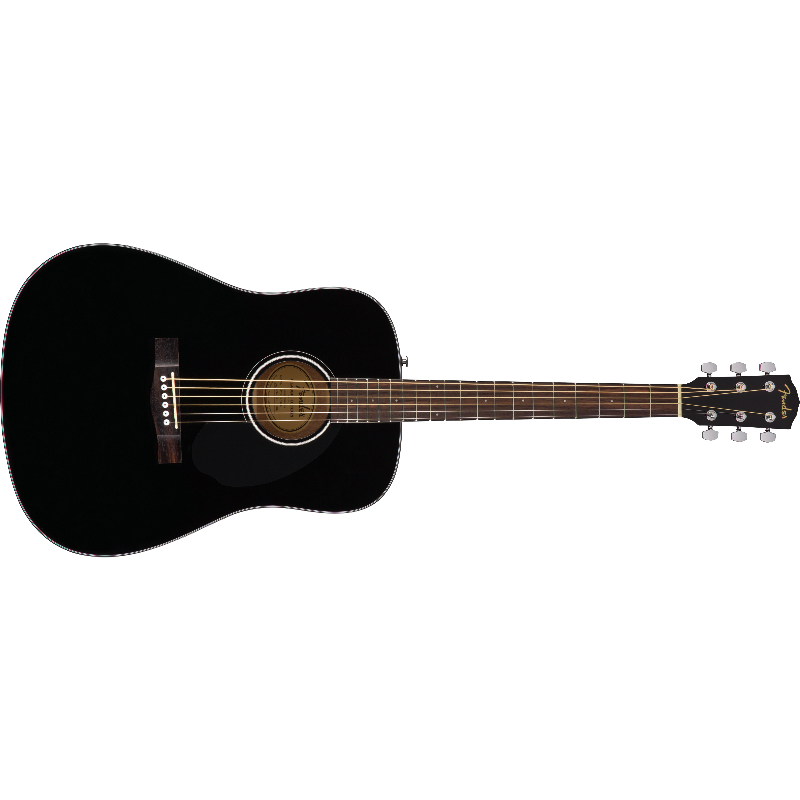 Акустическая гитара Fender CD-60S Black — корпус и детали - фото 1