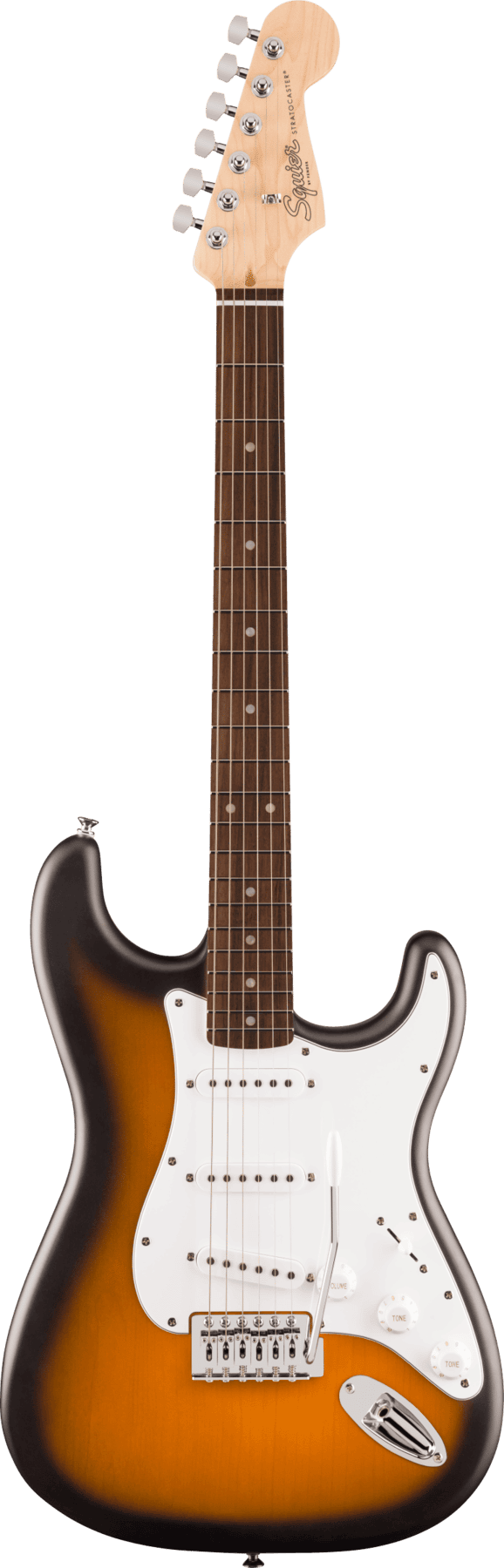 Электрогитара Squier DEBUT Stratocaster LRL 2TS — корпус и детали