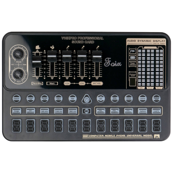 USB-аудиоинтерфейс Foix V10XPRO — общий вид