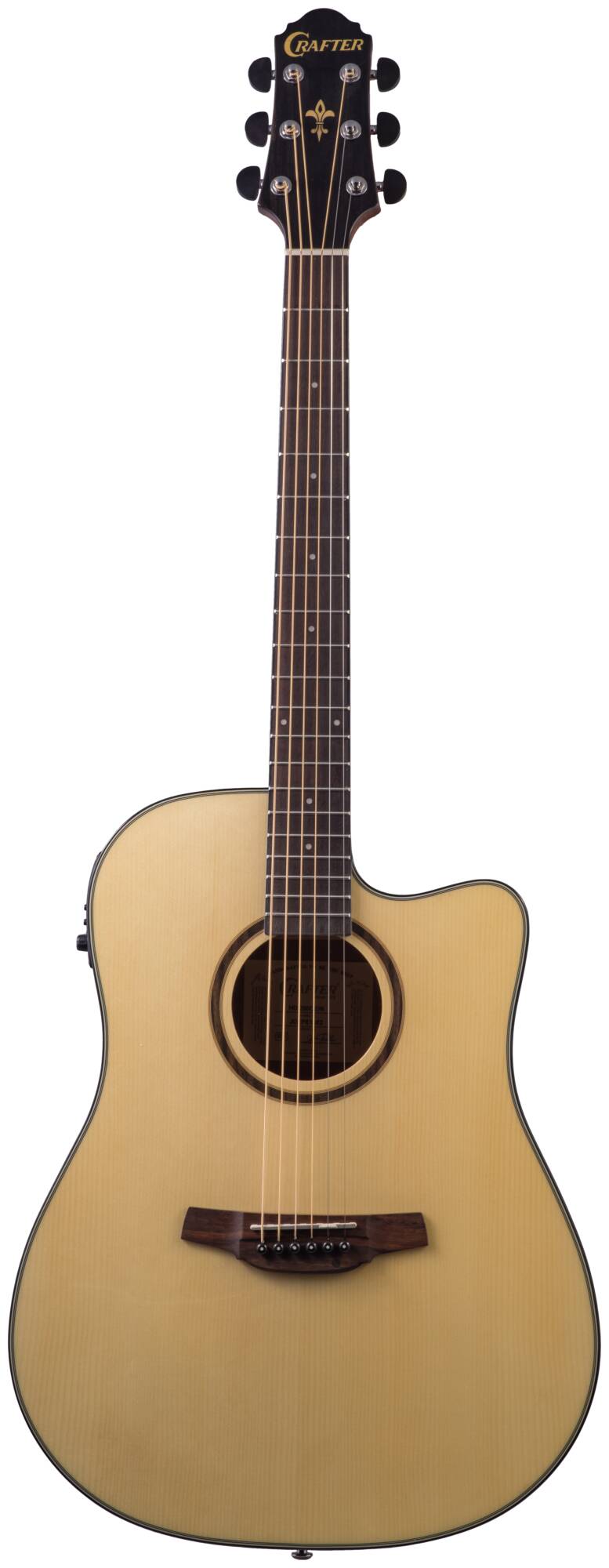 Электроакустическая гитара Crafter HD-250 CE/N — корпус и детали