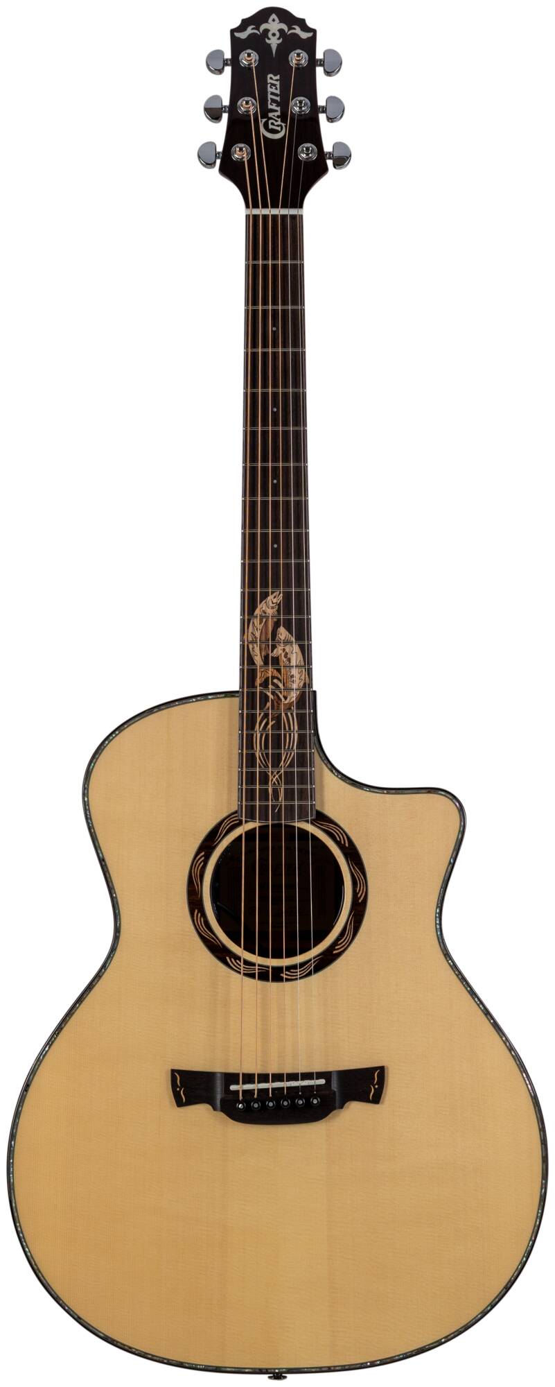 Электроакустическая гитара Crafter SM G-MAHOce — корпус и детали