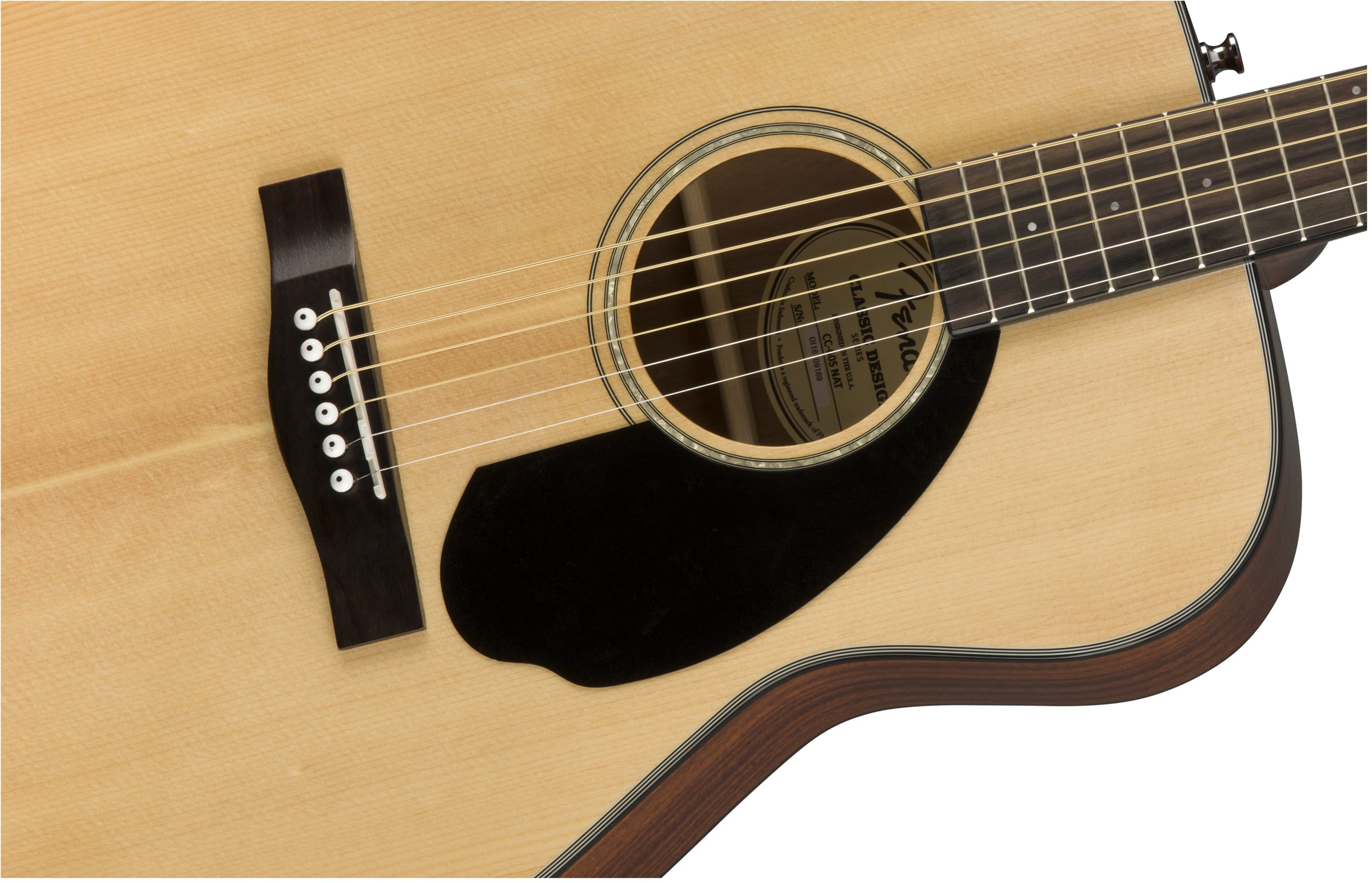 Акустическая гитара Fender CC-60S Natural — корпус и детали - фото 3