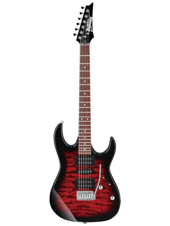 Электрогитара Ibanez GRX70QA-TRB — общий вид